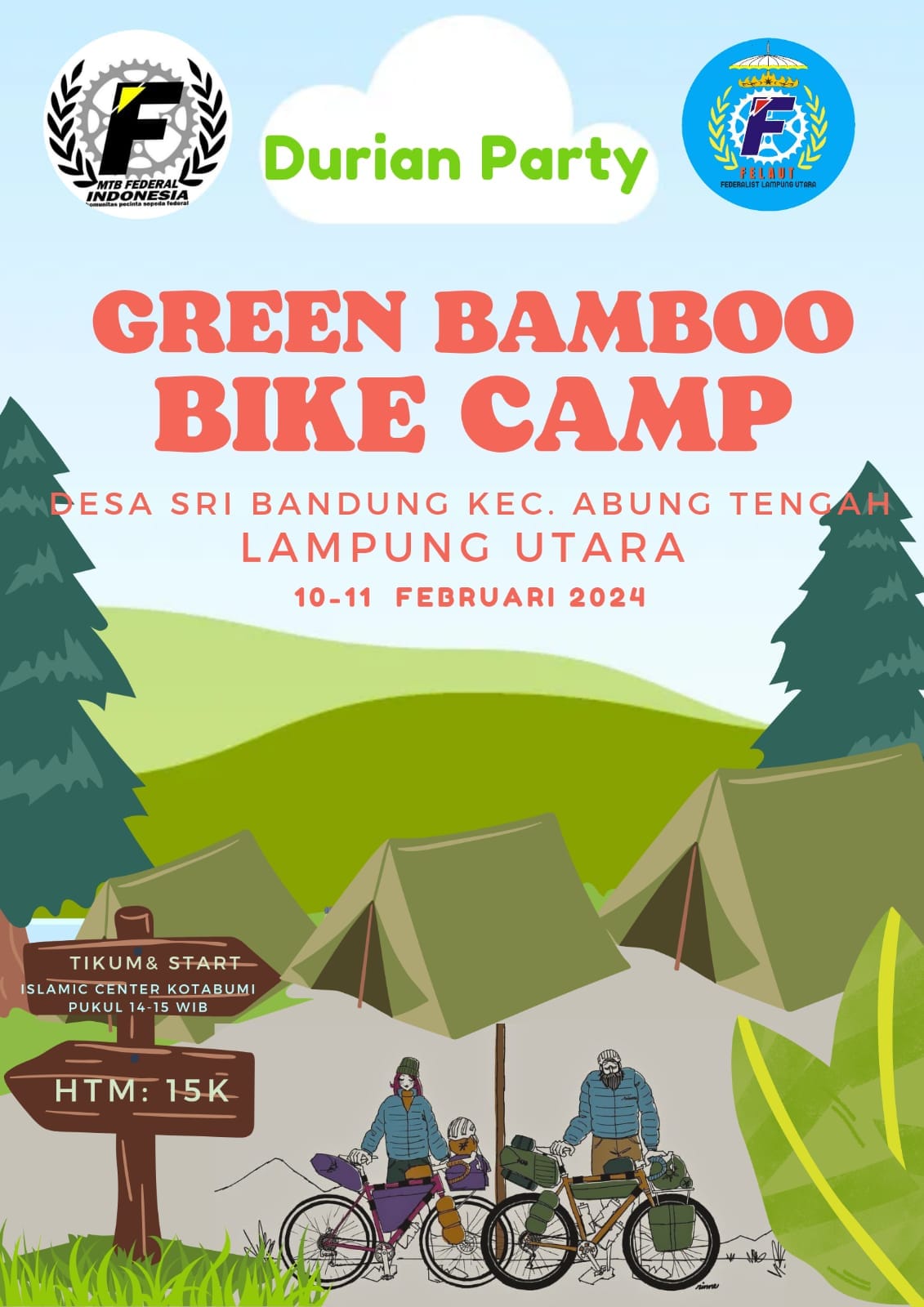 Durian Party di Green Bamboo Bike Camp: Festival Durian Seru di Lampung Utara